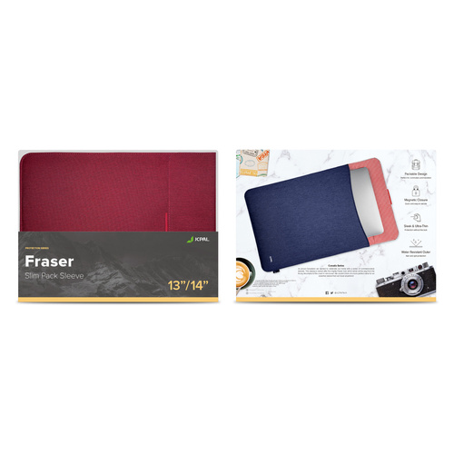 JCPal Fraser Sleeves for Macbooks 13/14" - Royal Red
