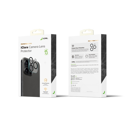 JCPal iClara Camera Lens Protection - iPhone 16 Pro/16 Pro Max