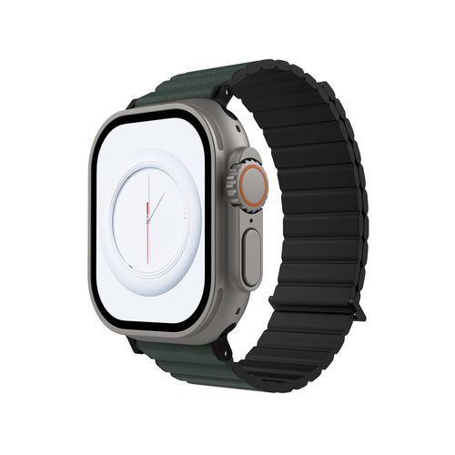 JCPal FlexDuo Apple Watch Band (Black/Midnight Green) for Apple Watch 1-8th, Ultra, SE1-2nd (42/44/45/49mm)