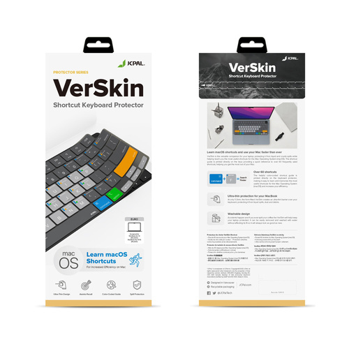 VerSkin Apple MacOS Shortcut Keyboard Protector - MacBook Pro 14"/16" MacBook Air 13" (US LAYOUT)