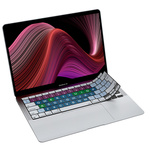 JCPal VerSkin Inclusive Keyboard Protector for MacBook Air 13'' (M1, 2020) ( EU-Layout, English,Black)