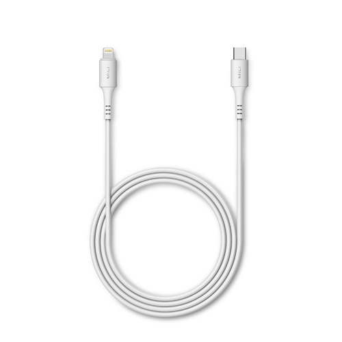 MiLi USB-C Lightning MFI Cable White (30min=50%) 2m