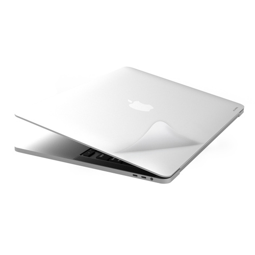 JCPal MacGuard Two-in-One Skin Set (Silver, Top skin+Back skin) for MacBook Pro 13"(M2,2022)