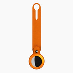 HI5 Long Leather AirTag Case Yellow