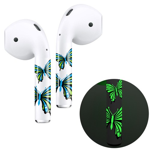 RockMax Art Skins Butterfly Glow with applicator for AirPods 1/2 