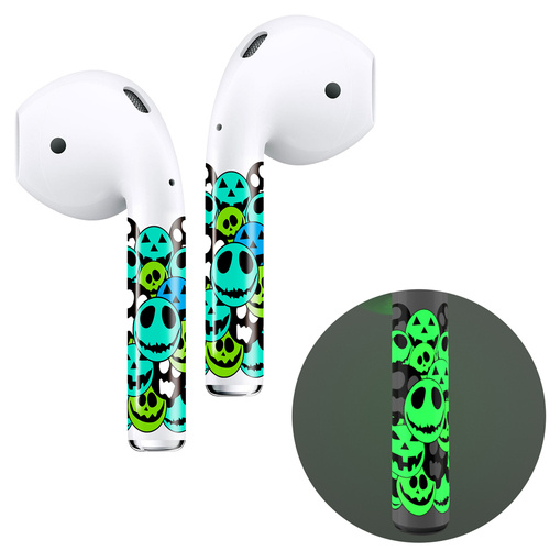 RockMax Art Skins Emoji Glow with applicator for AirPods 1/2 