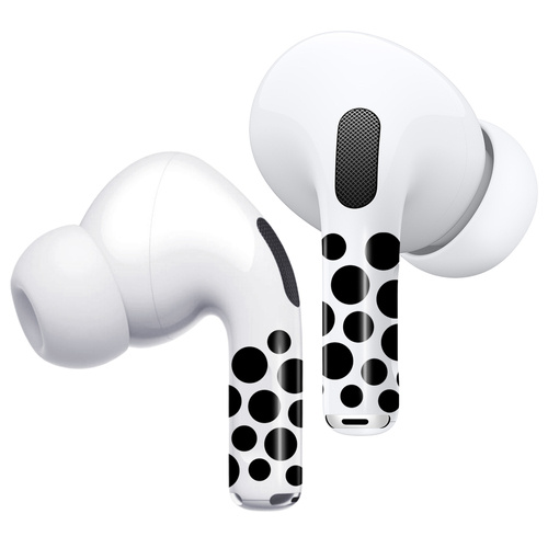RockMax Art Skins Black Dots with applicator for AirPods Pro 2/ Pro 